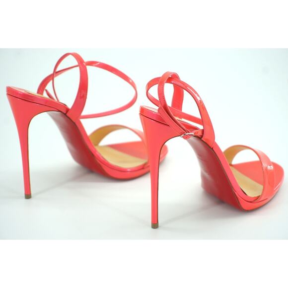 Christian Louboutin Loubi Queen Ankle Strappy Sandals Size 40 10 Pink $875 NIB - Picture 10 of 12